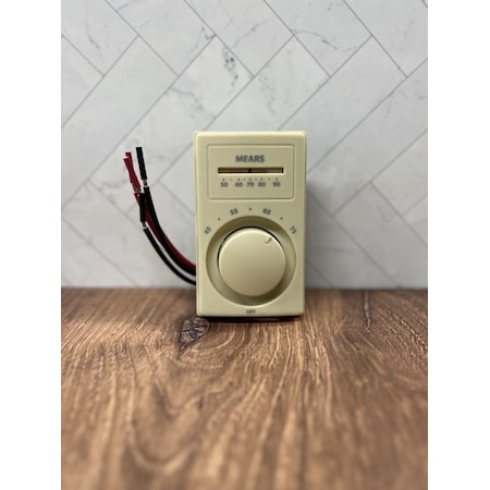 Mears Double pole with thermometer & anticipator Double pole with thermometer & anticipator M612WT